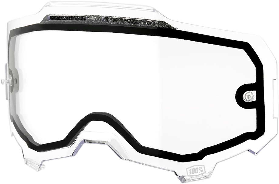100% Armega Dual Lens - Vented - Clear 59052-00001 - Electrek Moto