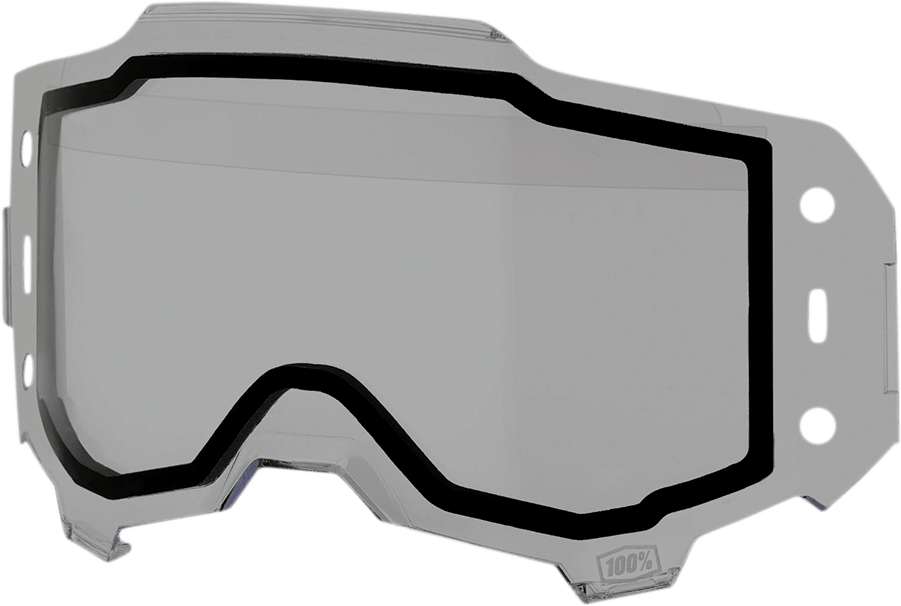 100% Armega Forecast Dual Lens -Smoke 59064-00002 - Electrek Moto