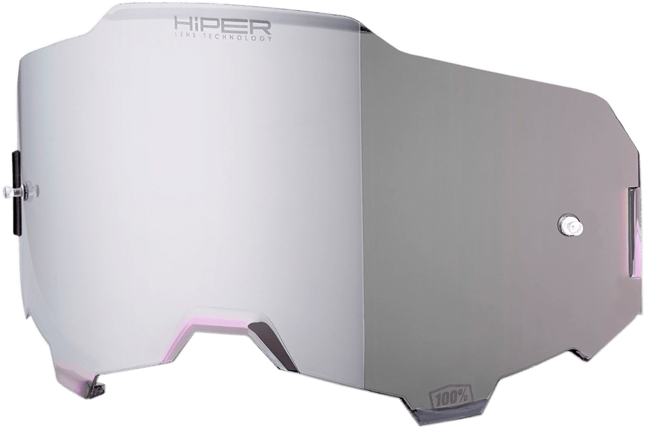 100% Armega Lens - HiPER Silver Mirror 51041-038-02 - Electrek Moto