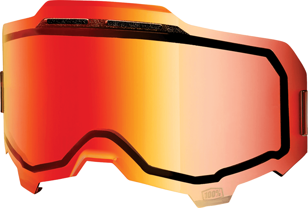100% Armega Lens - Red Mirror 59053-00003 - Electrek Moto