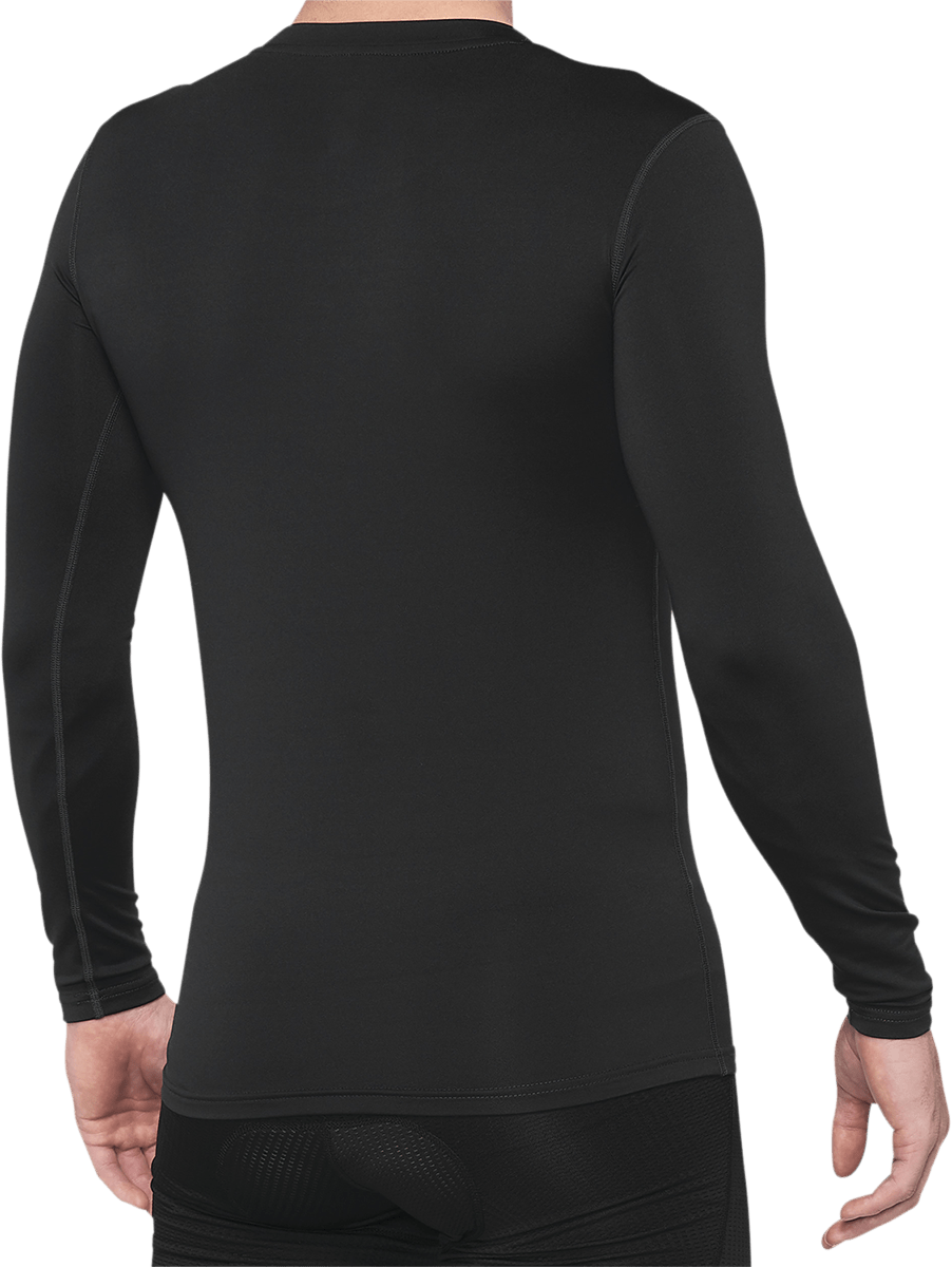 100% Basecamp Jersey - Long-Sleeve - Black - Small 40045-00000 - Electrek Moto
