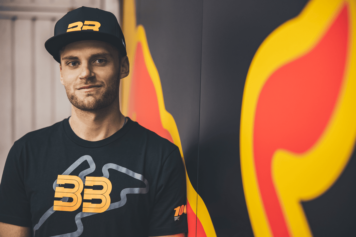 100% BB33 Track T-Shirt - Black - Small BB-32141-001-10 - Electrek Moto