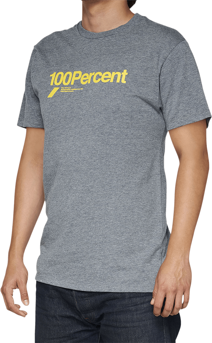 100% Bilto T-Shirt - Heather Gray - Small 32142-188-10 - Electrek Moto