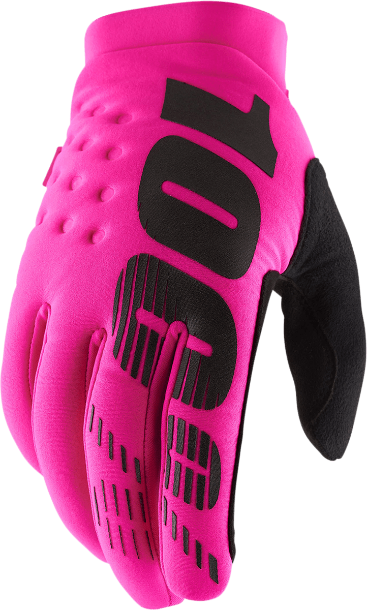 100% Brisker Gloves - Neon Pink - Medium 10003-00026 - Electrek Moto