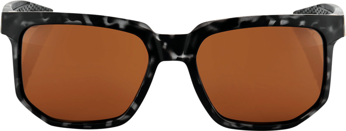 100% Centric Sunglasses - Black Havana - Bronze 61027-259-73 - Electrek Moto