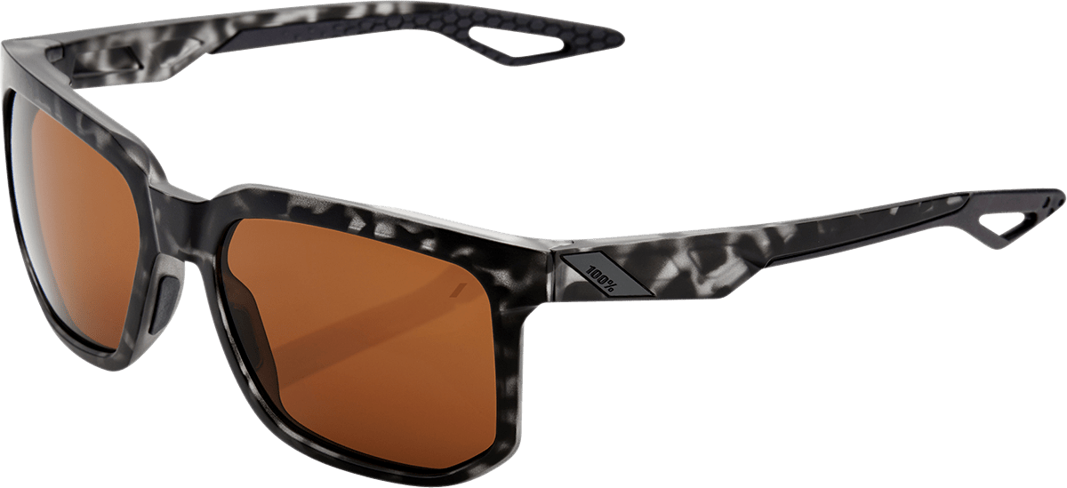 100% Centric Sunglasses - Black Havana - Bronze 61027-259-73 - Electrek Moto