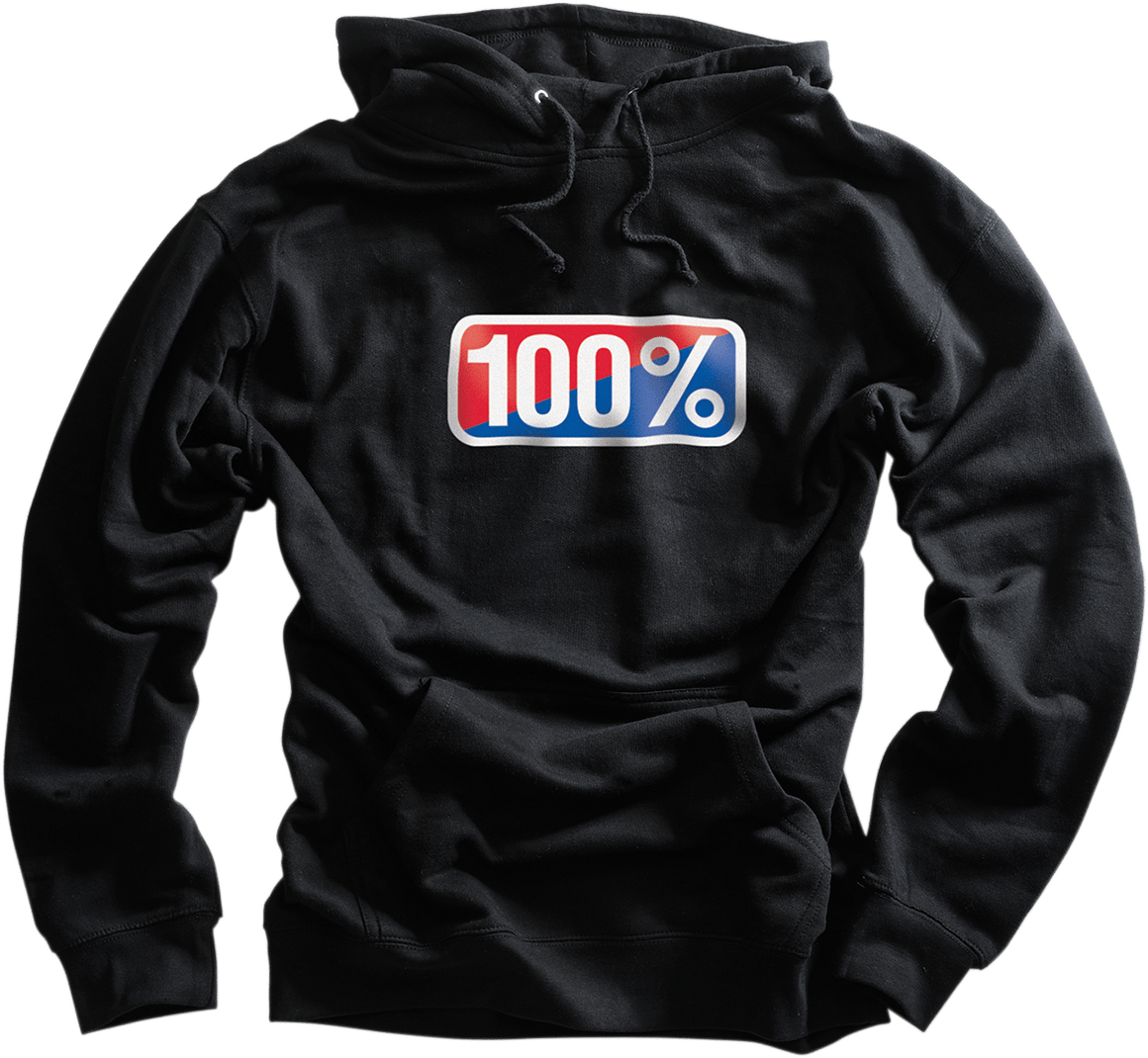 100% Classic Hoodie - Black - XL 20029-00033 - Electrek Moto
