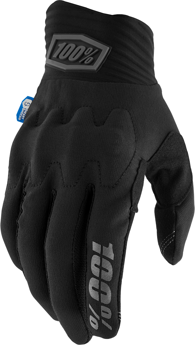 100% Cognito Smart Shock Gloves - Black - XL 10014-00033 - Electrek Moto