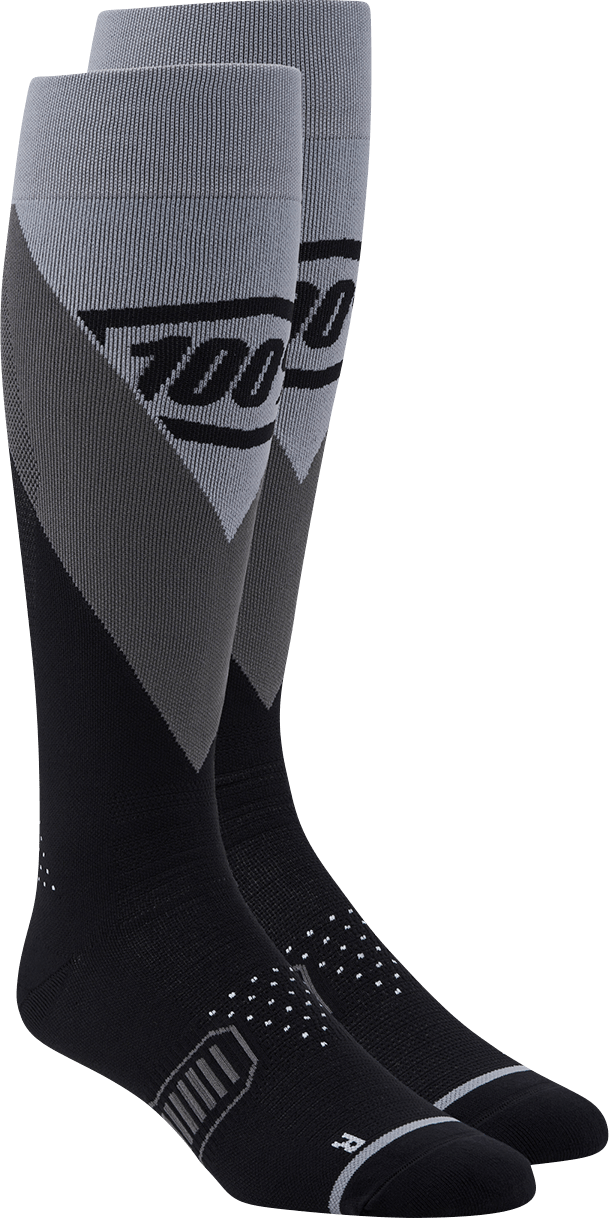100% Hi-Side Performance Socks - Black - Small/Medium 20054-00009 - Electrek Moto
