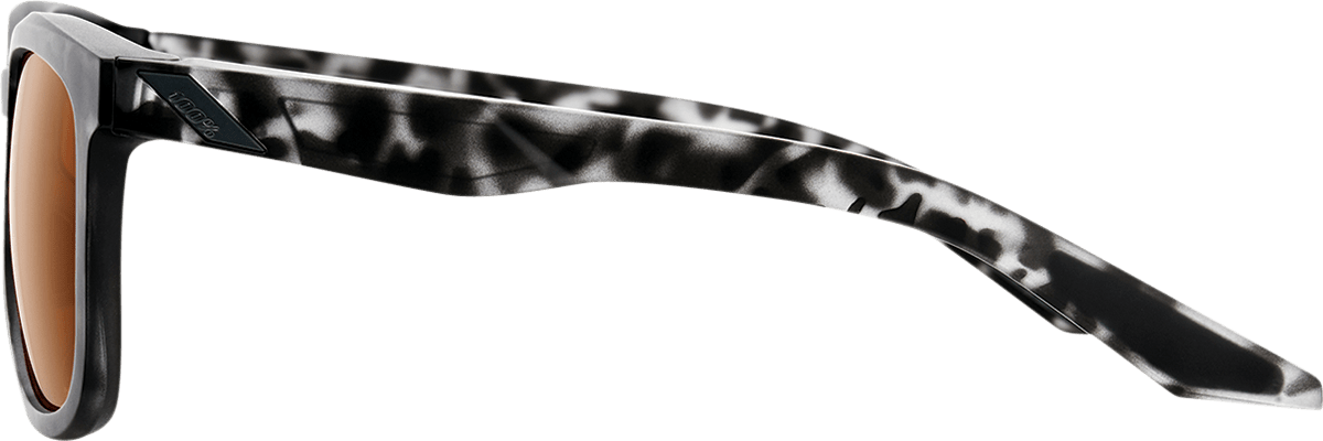100% Hudson Sunglasses - Black Havana - Bronze 61028-259-73 - Electrek Moto