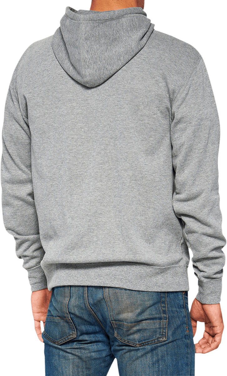 100% Icon Pullover Hoodie - Gray - Large 20029-00017 - Electrek Moto