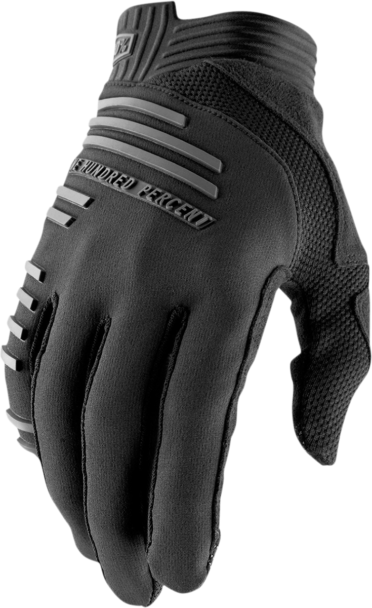 100% R-Core Gloves - Black - Large 10027-00002 - Electrek Moto