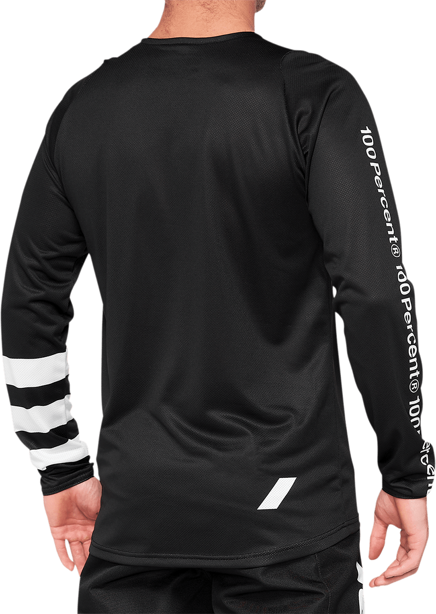 100% R-Core Long-Sleeve Jersey - Black - 2XL 41104-001-14 - Electrek Moto