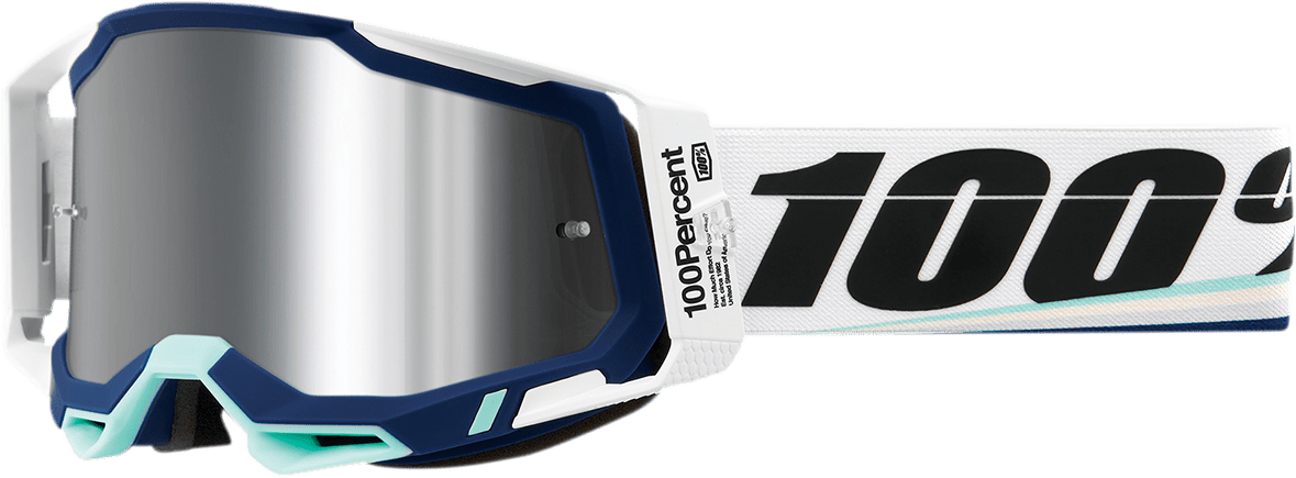 100% Racecraft 2 Goggles - Arsham - Silver Mirror 50010-00011 - Electrek Moto