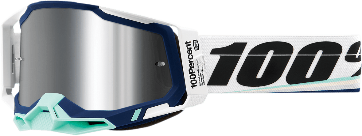 100% Racecraft 2 Goggles - Arsham - Silver Mirror 50010-00011 - Electrek Moto