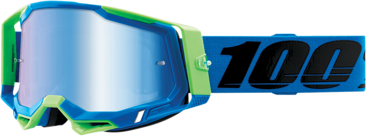 100% Racecraft 2 Goggles - Fremont - Blue Mirror 50121-250-12 - Electrek Moto