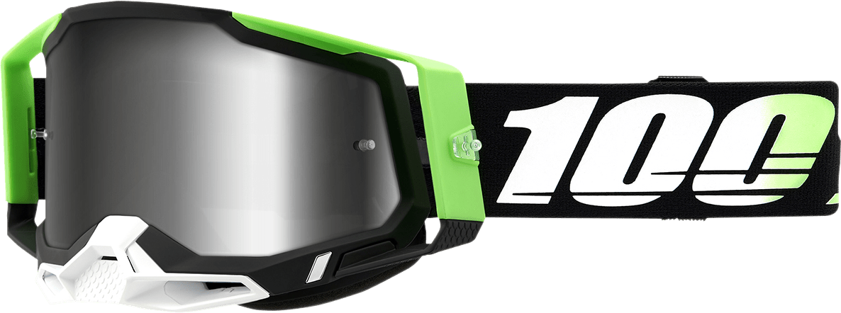 100% Racecraft 2 Goggles - Kalkuta - Silver Mirror 50010-00006 - Electrek Moto