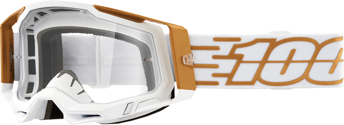 100% Racecraft 2 Goggles - Mayfair - Clear 50121-101-18 - Electrek Moto