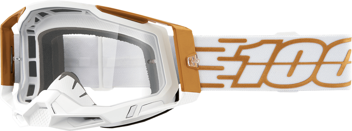 100% Racecraft 2 Goggles - Mayfair - Clear 50121-101-18 - Electrek Moto