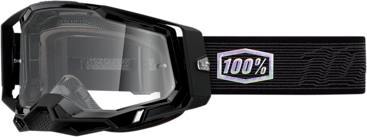 100% Racecraft 2 Goggles - Topo - Clear 50009-00015 - Electrek Moto