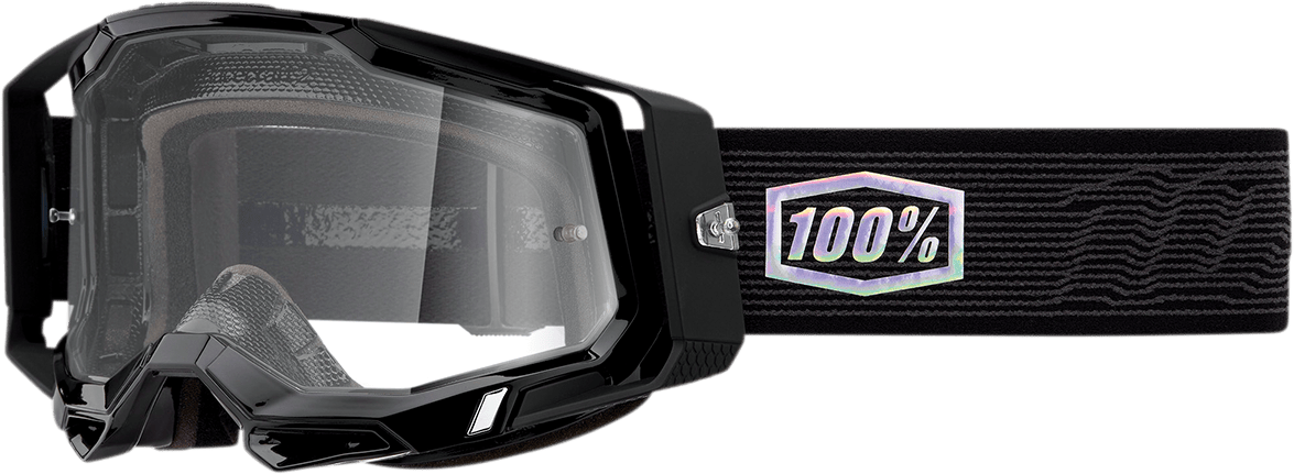 100% Racecraft 2 Goggles - Topo - Clear 50009-00015 - Electrek Moto