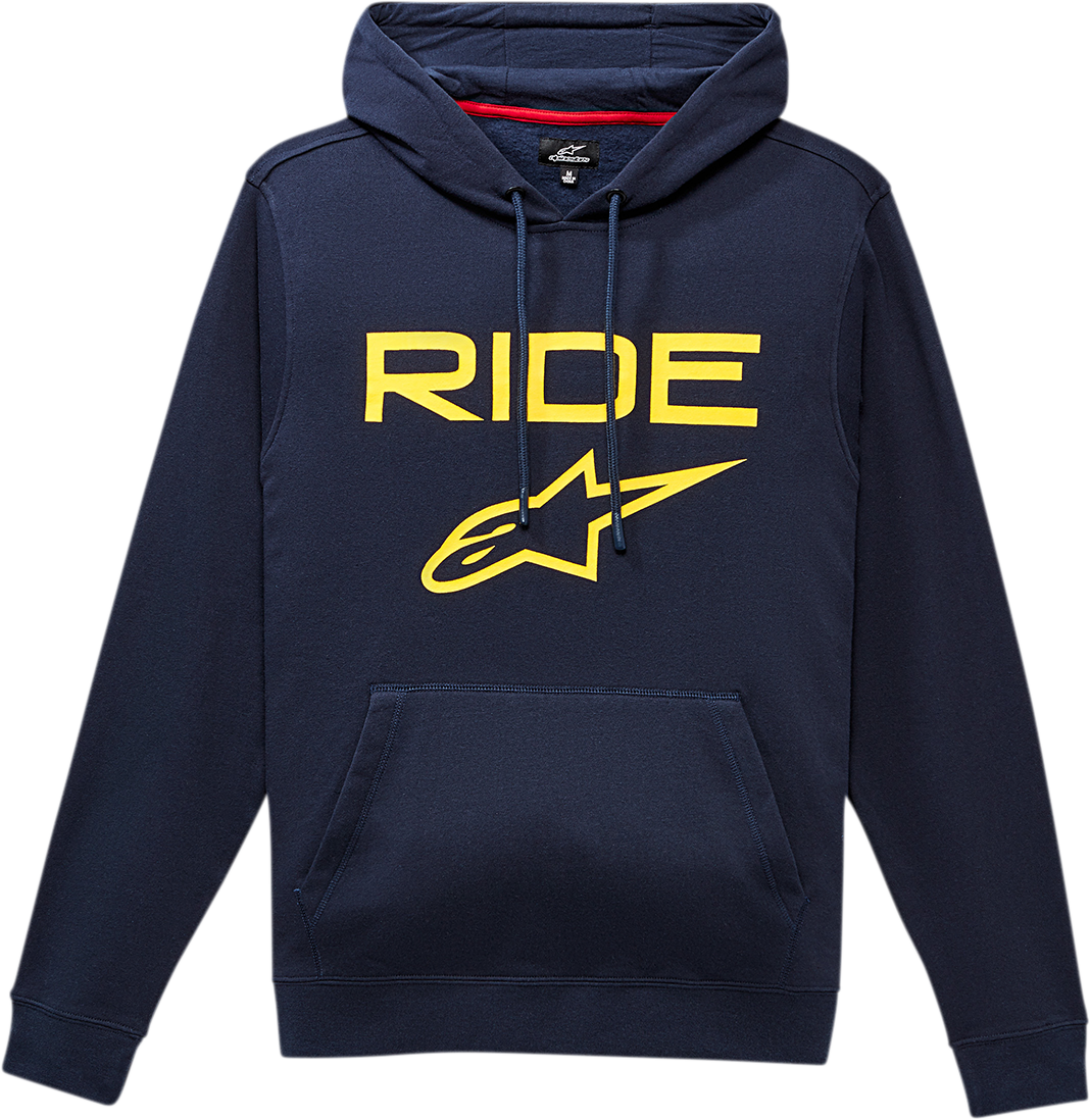 ALPINESTARS Ride 2.0 Hoodie - Navy/Yellow - Large 119510007050L