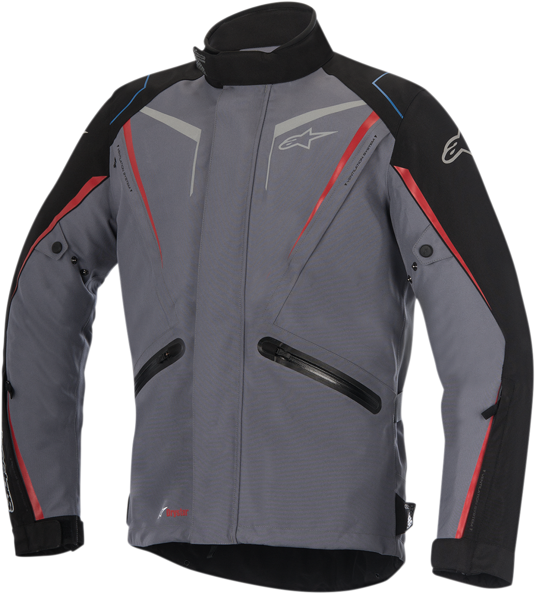 ALPINESTARS Yokohama Drystar? Jacket - Gray/Black/Red - Medium 3206017-1018-M