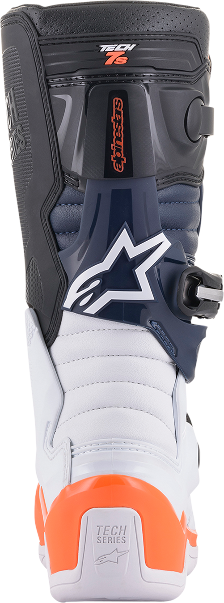ALPINESTARS Tech 7S Boots - Black/Orange/White - US 3 2015017-1241-3