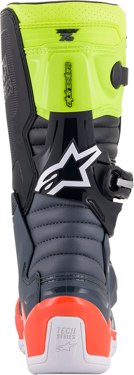 ALPINESTARS Tech 7S Boots - Black/Gray/Red/White/Yellow - US 7 2015017-9058-7