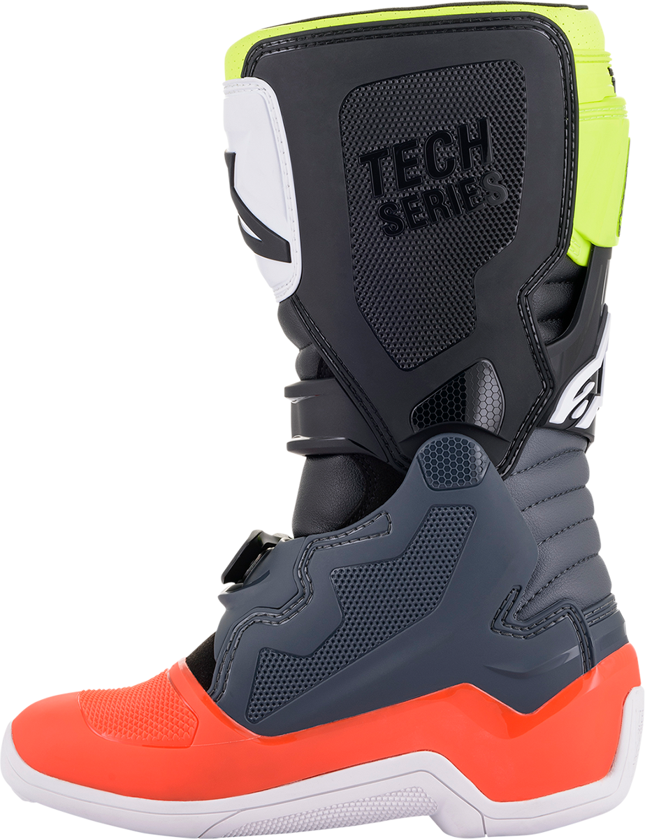 ALPINESTARS Tech 7S Boots - Black/Gray/Red/White/Yellow - US 4 2015017-9058-4