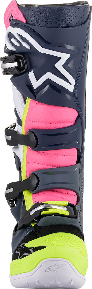 ALPINESTARS Tech 7 Boots - Black/Pink/White/Yellow - US 14 2012014-9076-14