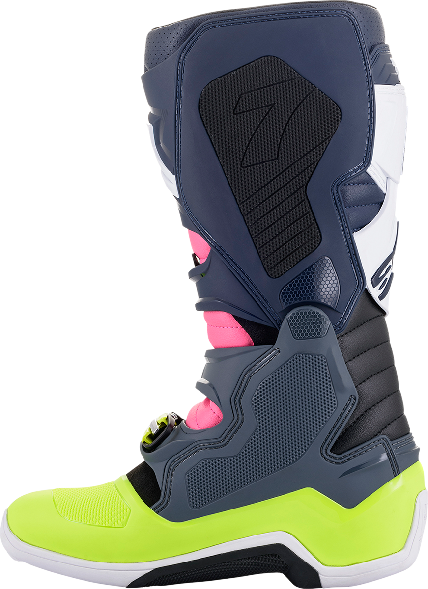 ALPINESTARS Tech 7 Boots - Black/Pink/White/Yellow - US 14 2012014-9076-14