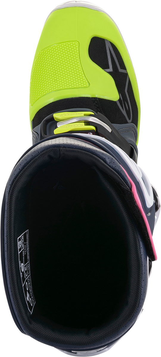 ALPINESTARS Tech 7 Boots - Black/Pink/White/Yellow - US 7 2012014-9076-7