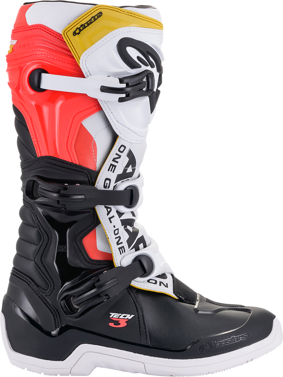 ALPINESTARS Tech 3 Boots - Black/White/Orange - US 14 2013018-1238-14