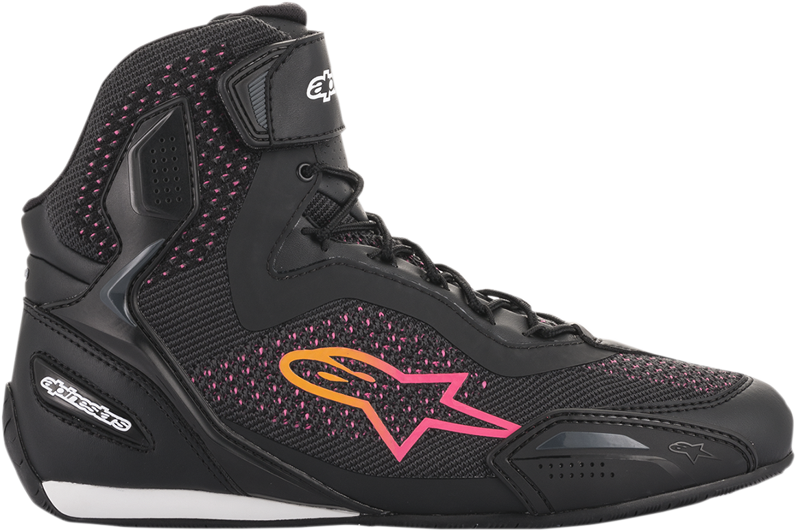 ALPINESTARS Stella Faster-3 Rideknit Shoes - Black/Yellow/Pink - US 10.5 2510520143910.5