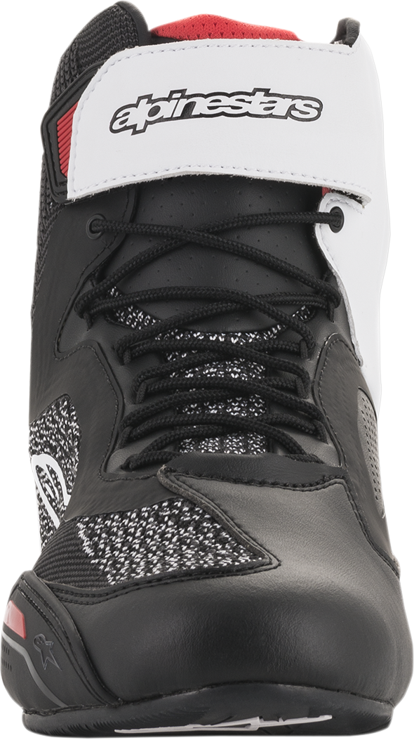 ALPINESTARS Faster-3 Rideknit Shoes - Black/White/Red - US 13.5 2510319123-13.5