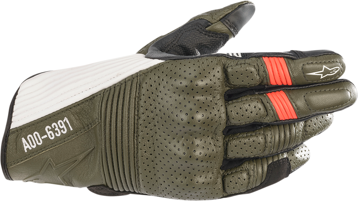 ALPINESTARS Kei Gloves - Green/Black/White/Red - Large 3566221-6123-L