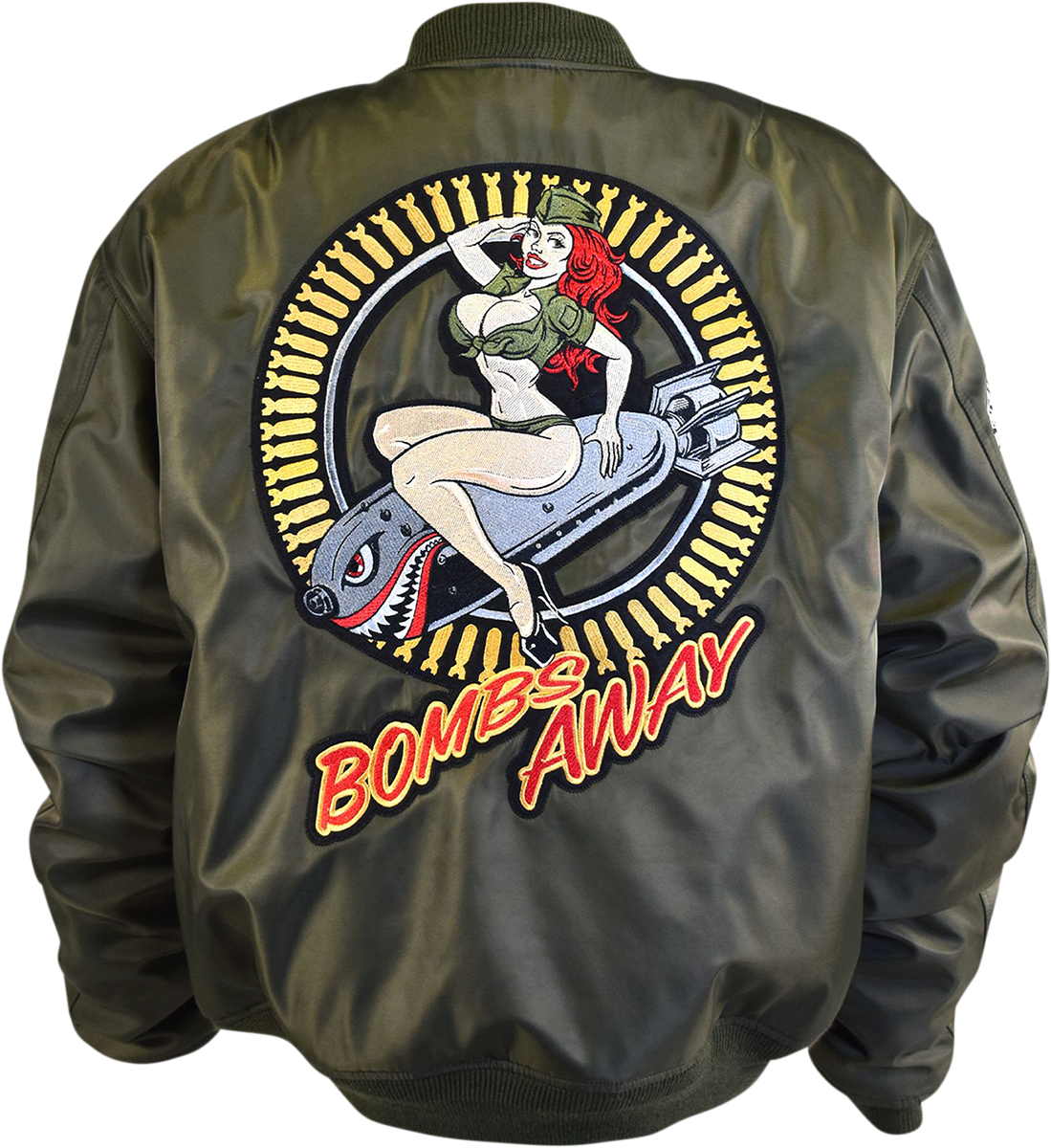 LETHAL THREAT Bombs Away Jacket - Green - 4XL JT84030-4XL