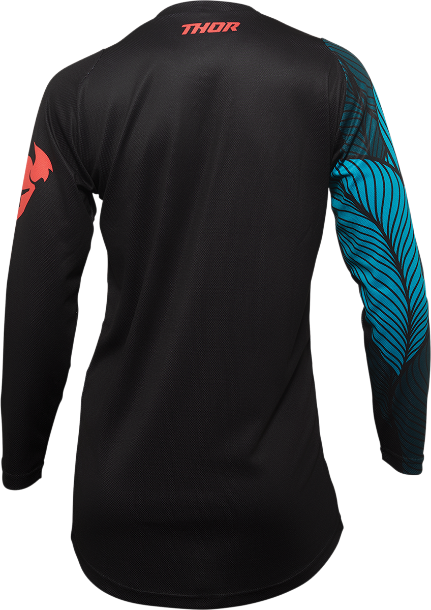 THOR Women's Sector Urth Jersey - Black/Teal - XS 2911-0217