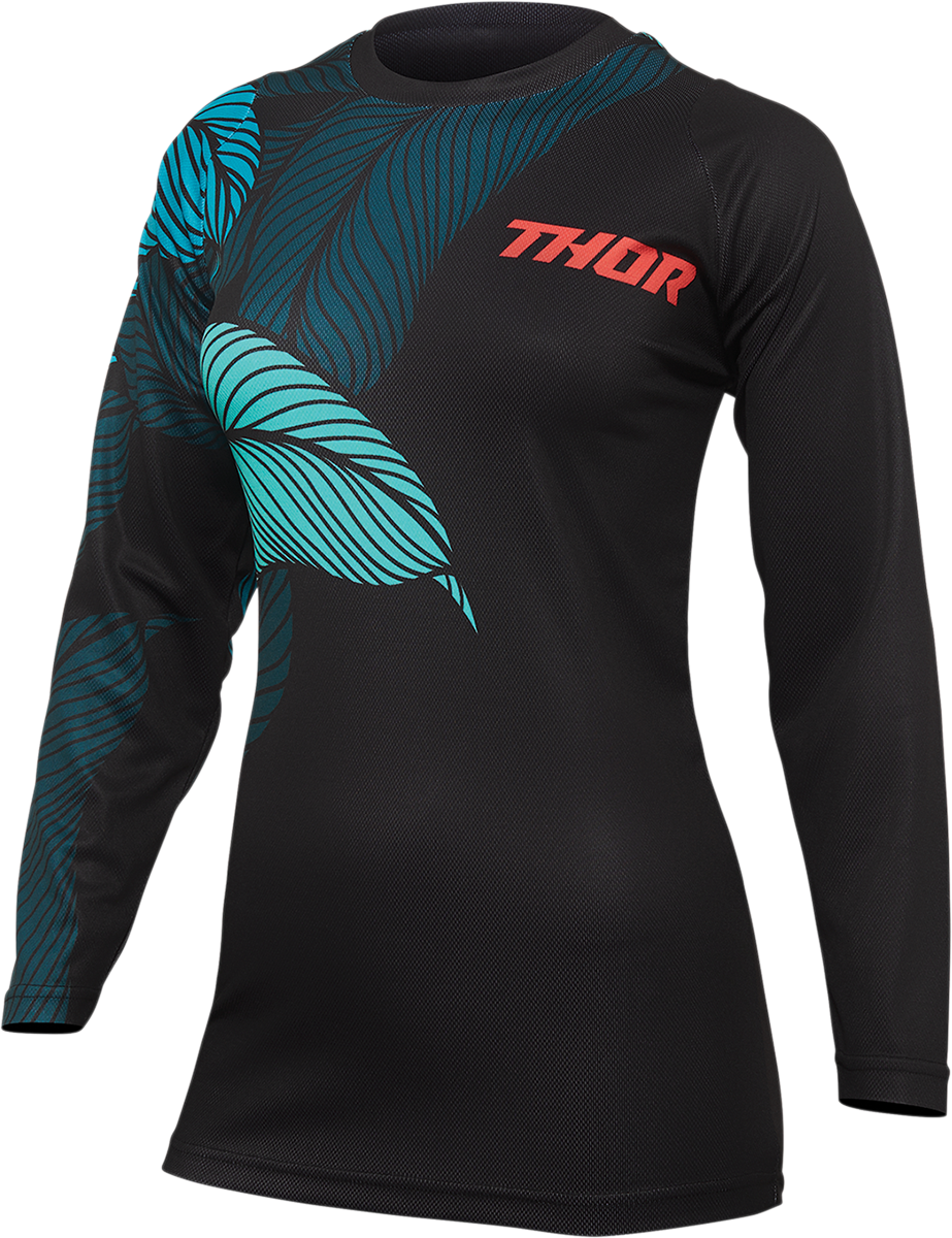 THOR Women's Sector Urth Jersey - Black/Teal - XS 2911-0217