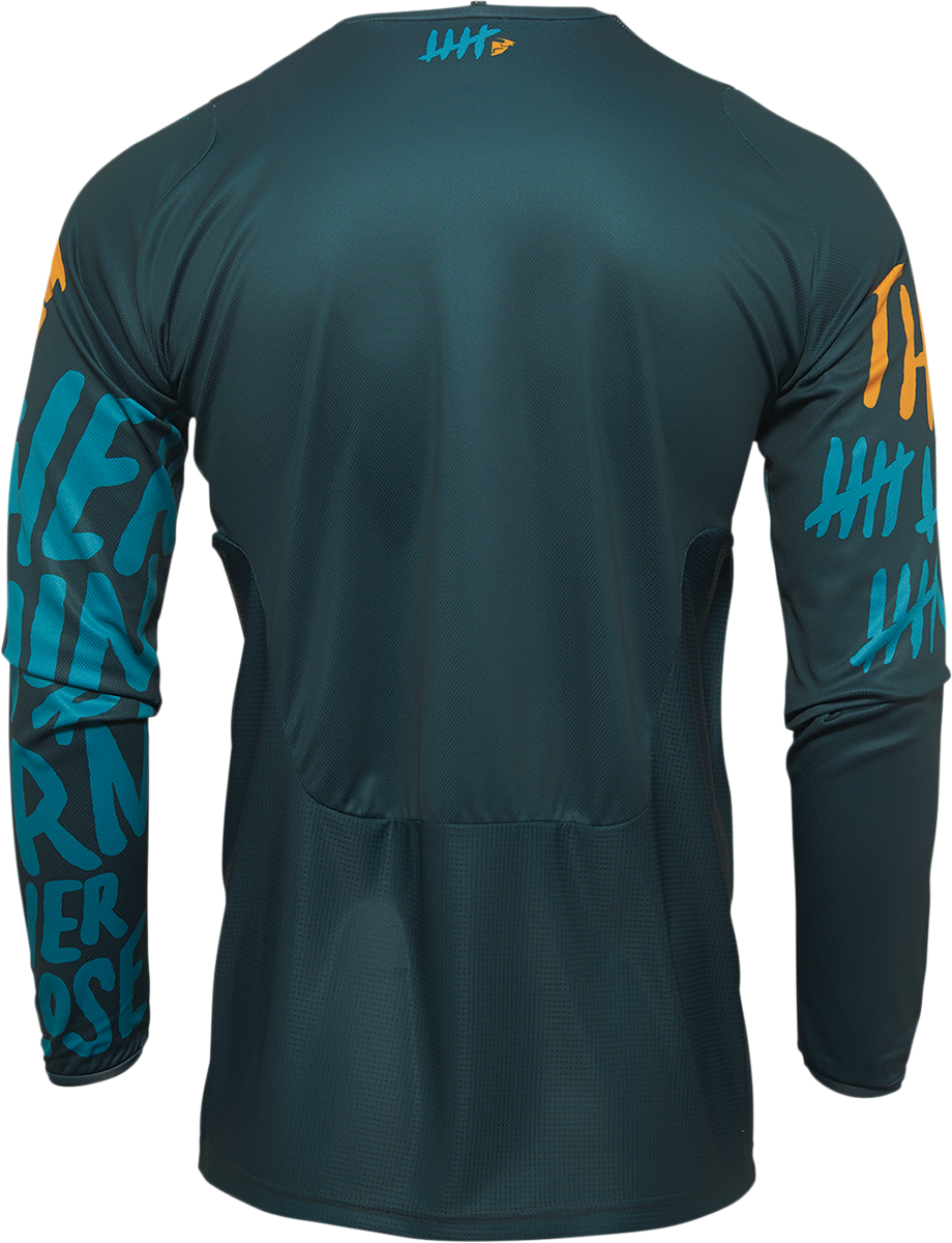 THOR Youth Pulse Counting Sheep Jersey - Teal/Tangerine - 2XS 2912-2081