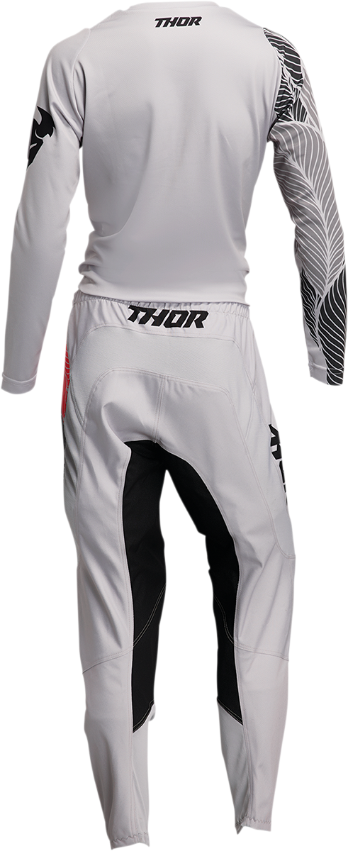 THOR Women's Sector Urth Jersey - Light Gray/Fire Coral - XS 2911-0222