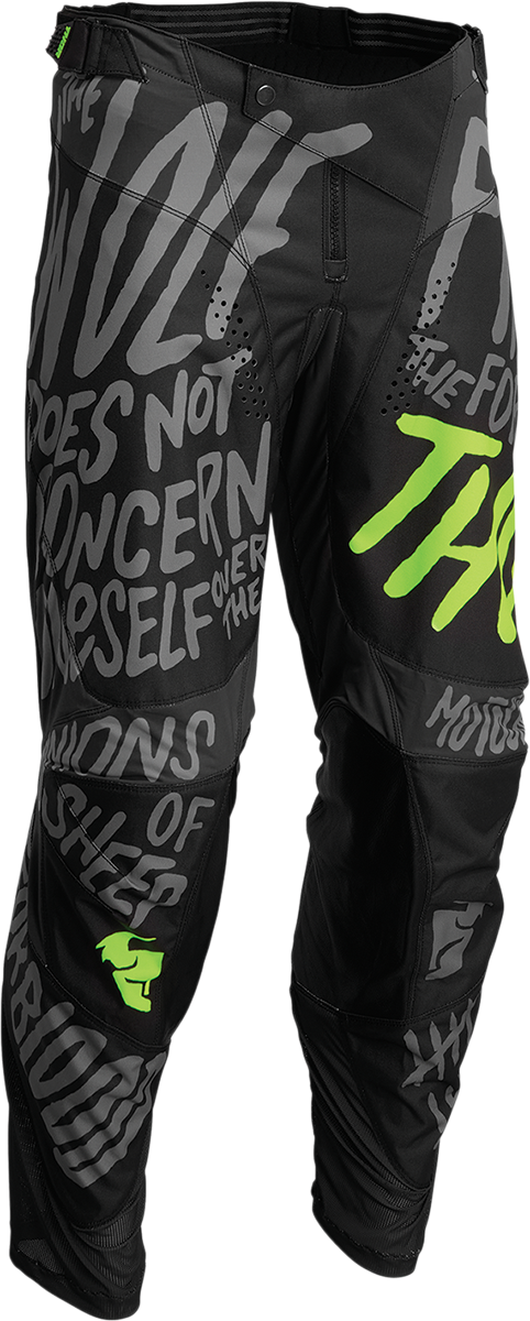 THOR Youth Pulse Counting Sheep Pants - Charcoal/Acid - 20 2903-2074