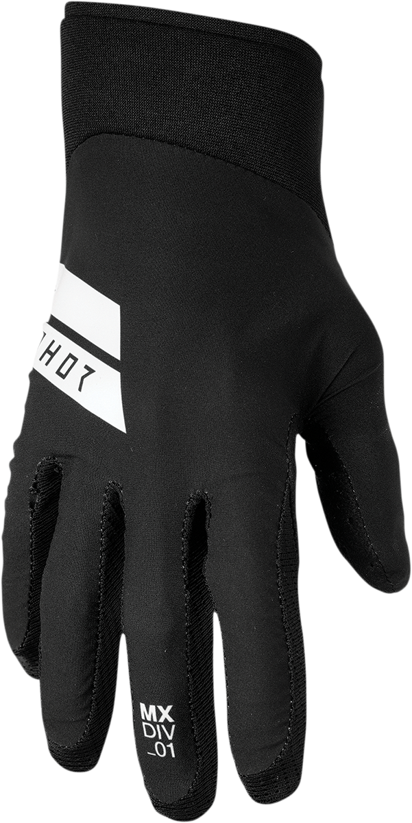 THOR Agile Hero Gloves - Black/White - Medium 3330-6706