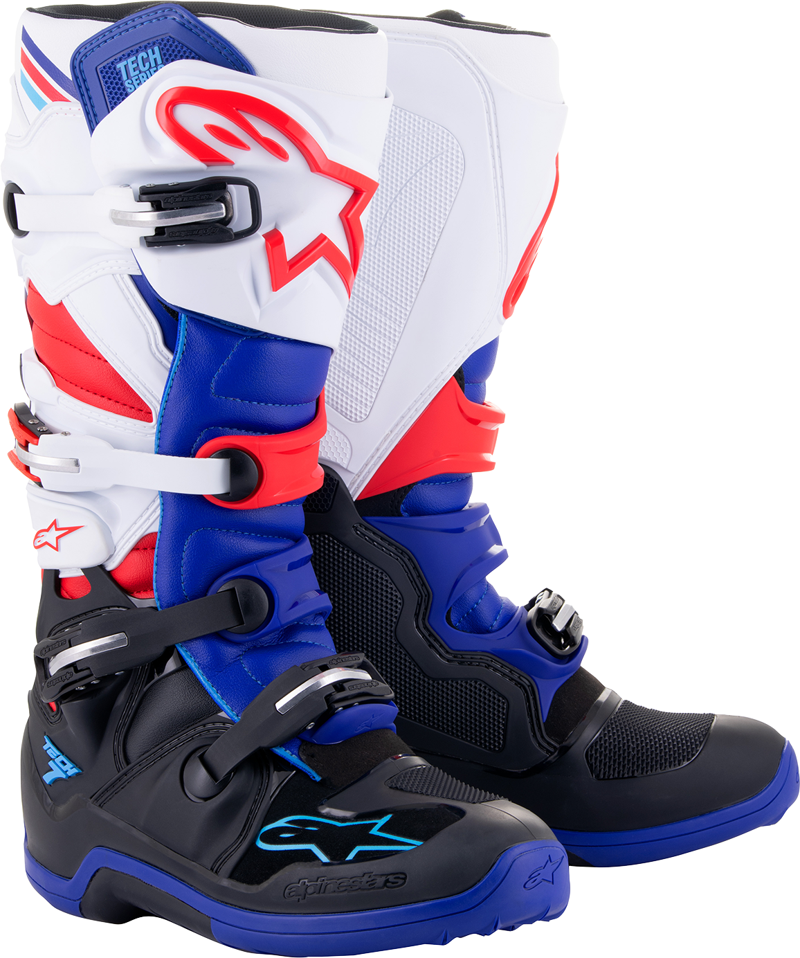 ALPINESTARS Tech 7 Boots - Black/Blue/Red/White - US 7 2012014-1732-7