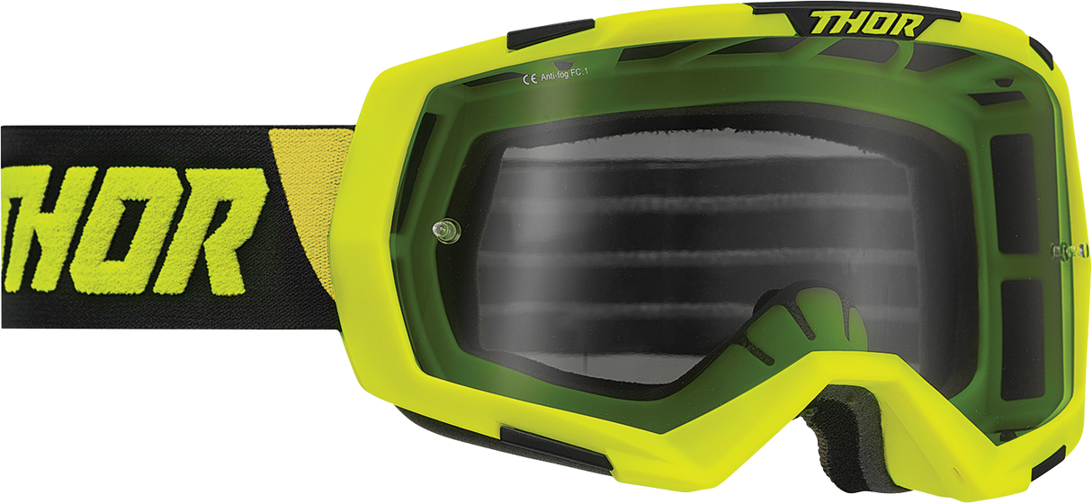 THOR Regiment Goggles - Lime/Black - Smoke 2601-2965