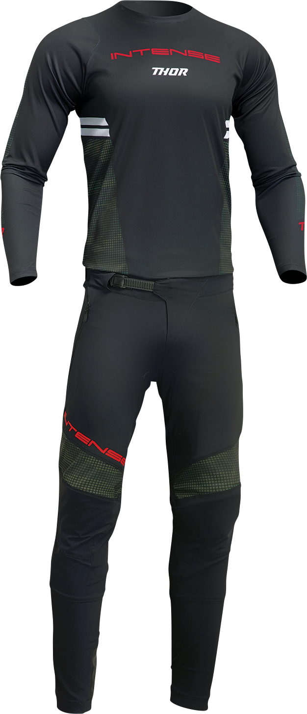 THOR Intense Assist Berm Long-Sleeve Jersey - Black/Camo - Medium 5020-0224
