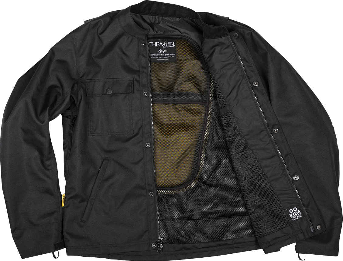 THRASHIN SUPPLY CO. Atlas v2 Riding Jacket - Black - Medium TMJ-09-09
