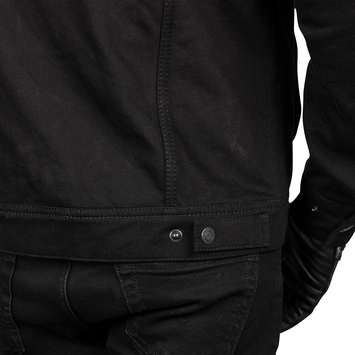 THRASHIN SUPPLY CO. Highway v2 Denim Riding Jacket - Black - 3XL TMJ-10-13