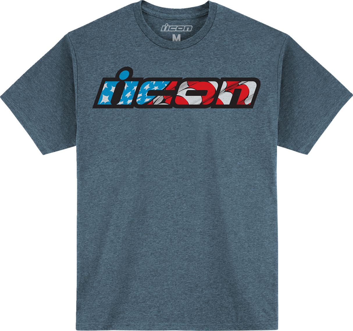 ICON Old Glory T-Shirt - Jade Heather Black - XL 3030-21962